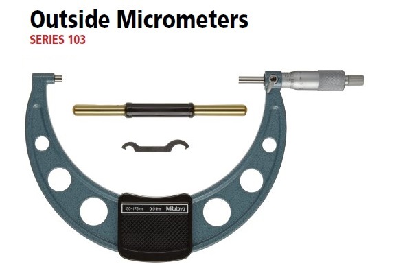 Precision Outside Micrometer for accurate external measurements.